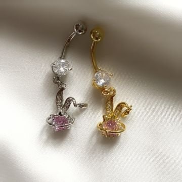 Tavşan Göbek Piercing