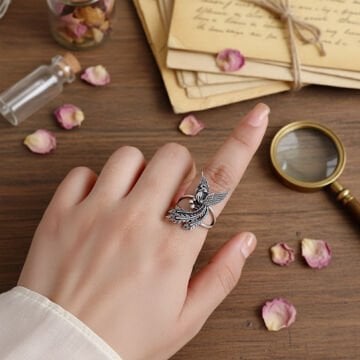 Anka Kuşu Tasarım Yüzük