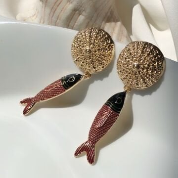 Etnik Tarz Balık Küpe