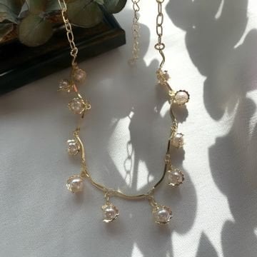 Vintage İnci Tasarım Kolye