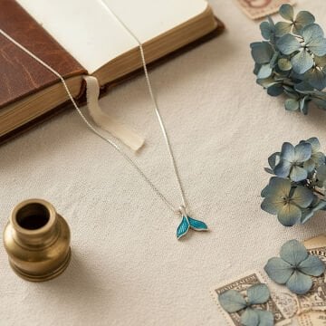 Blue Tail Gümüş Kolye