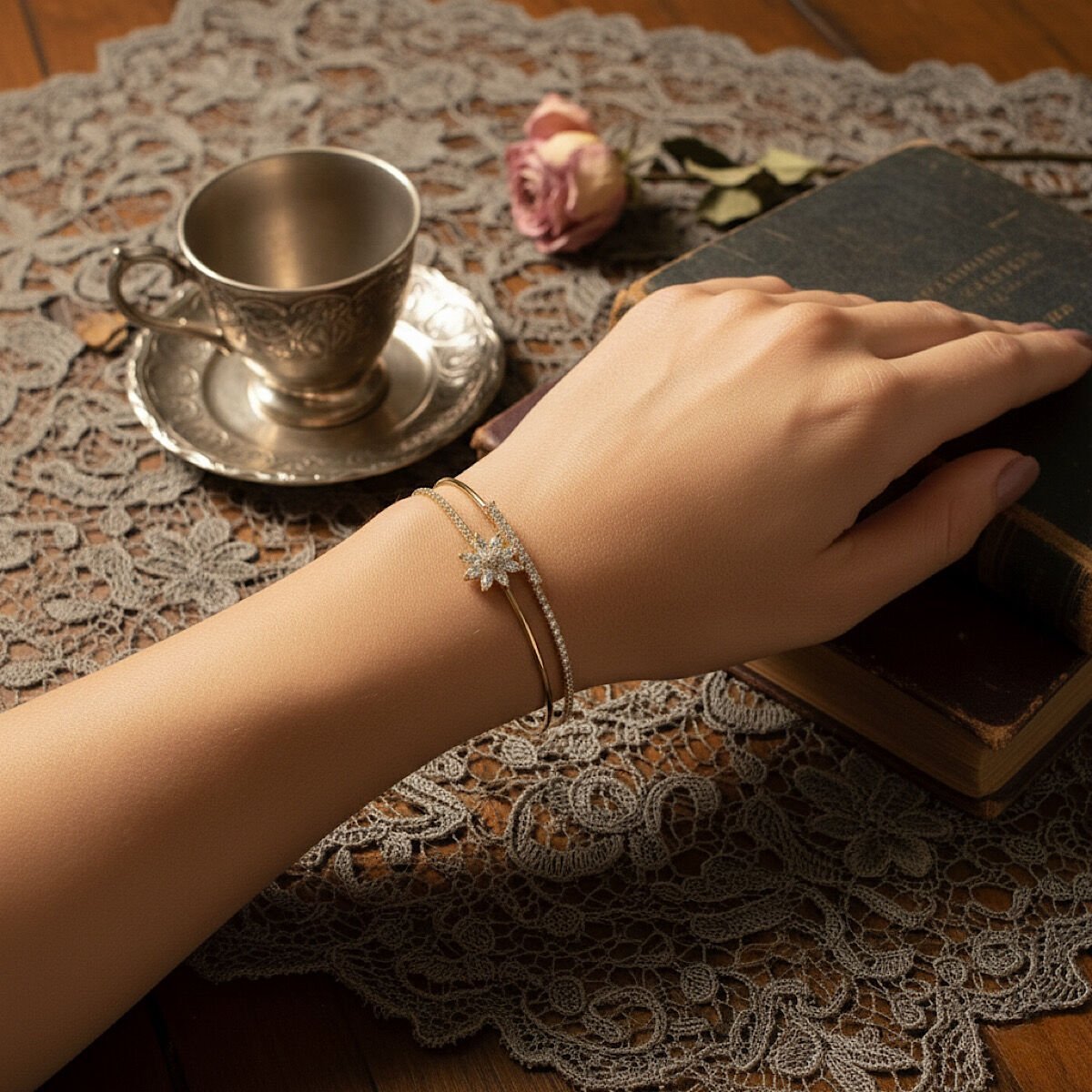 Papatya Tasarım Halka Bileklik