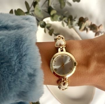 Kalp Tasarım Kordon Saat