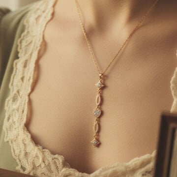 Kalp Figürlü Minimal Tasarım Çelik Kolye