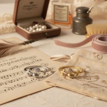 Taş Detaylı Lale Figürlü Yüzükler