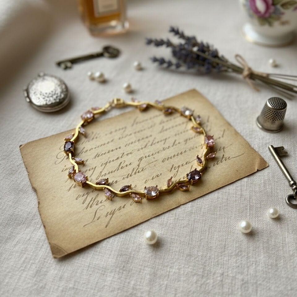 Violette Gold Vintage Bileklik