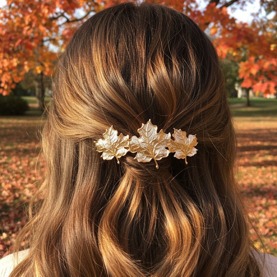 Vintage Yaprak Tasarım Toka