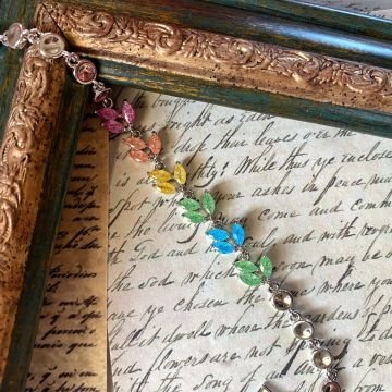 Renkli Yaprak Tasarım Bileklik