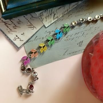 Renkli Yaprak Tasarım Bileklik