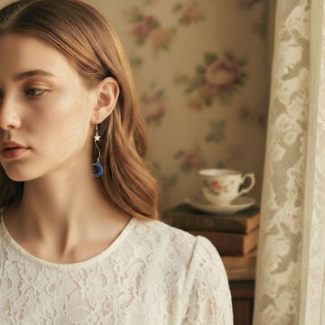 Lovely Cat Night Küpe