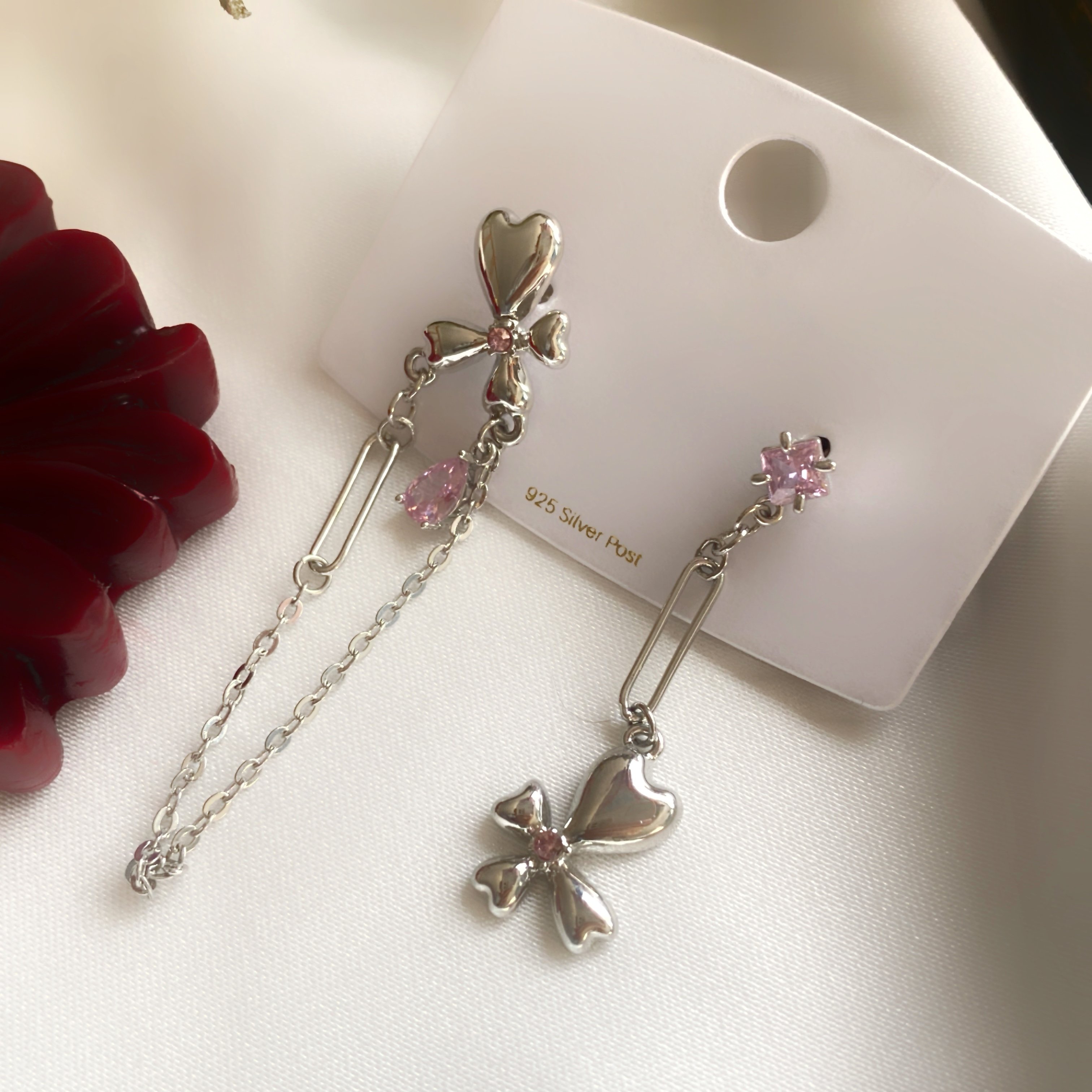 Chain Flower Tasarım Küpe