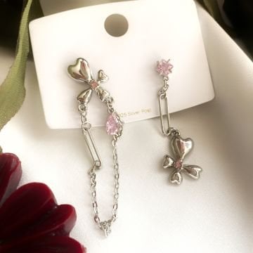Chain Flower Tasarım Küpe