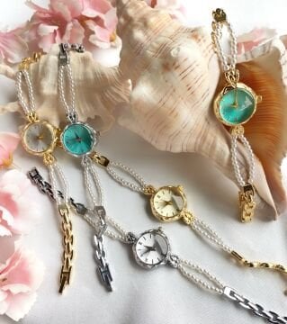 Vintage Pearl Tasarım Saat