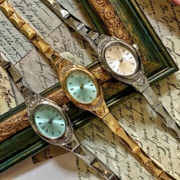 Vintage Oval Kadran Tasarım Saat