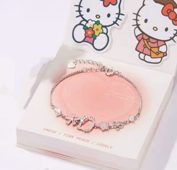 Hello Kitty Gümüş Bileklik