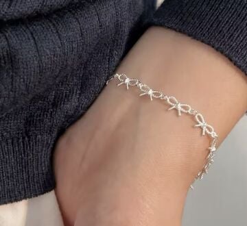 Ribbon Touch Gümüş Bileklik
