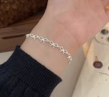 Ribbon Touch Gümüş Bileklik