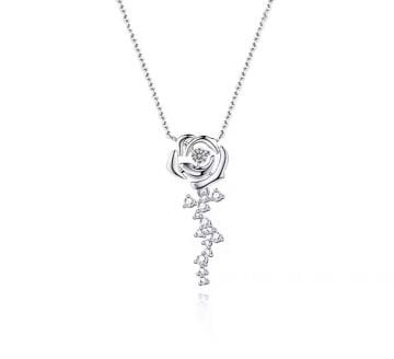 Rose Whisper Gümüş Kolye