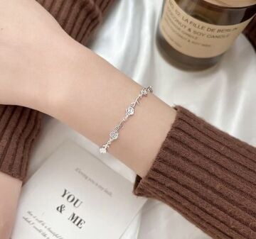 Rose Whisper Gümüş Bileklik
