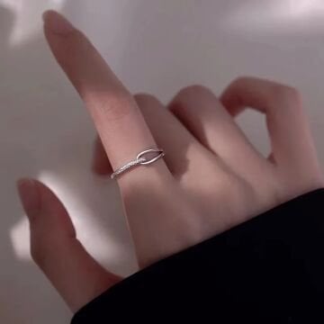 Minimal Tasarım Gümüş Yüzük