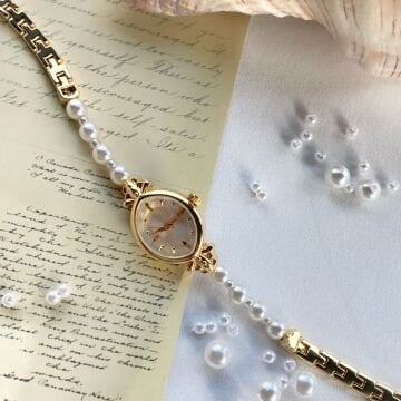 Pearl of Elegance Oval Kadran Saat