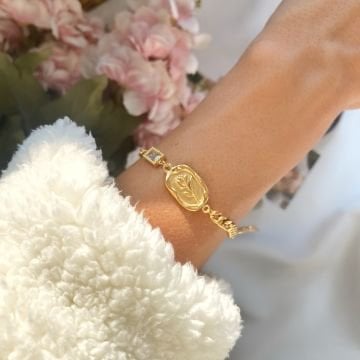 Vintage Rose Çelik Bileklik