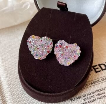 Candy Heart Tasarım Küpe