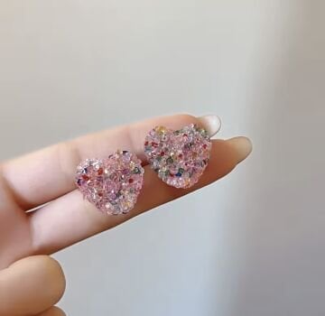 Candy Heart Tasarım Küpe