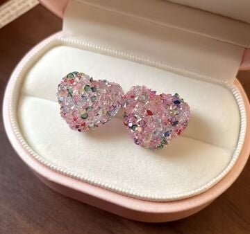 Candy Heart Tasarım Küpe