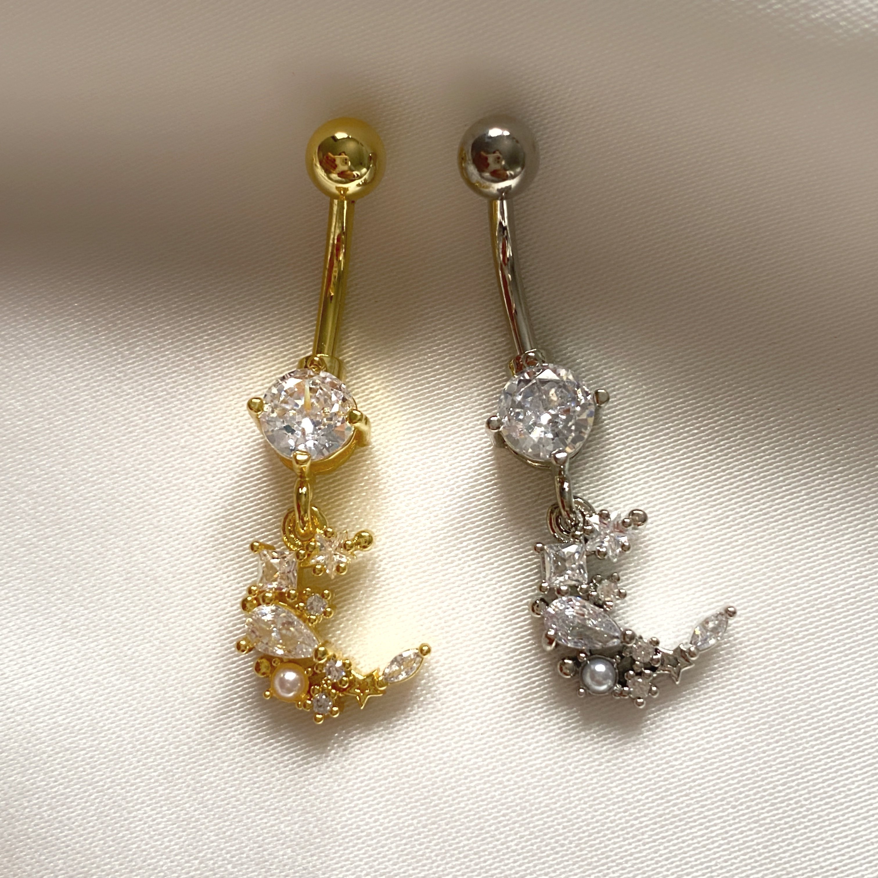 Moon Göbek Retro Piercing