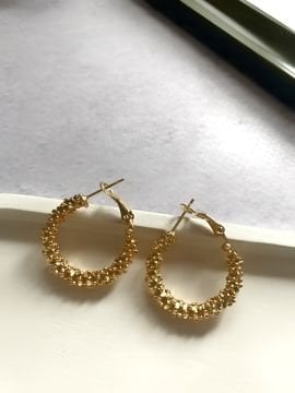 Gold Halka Küpe