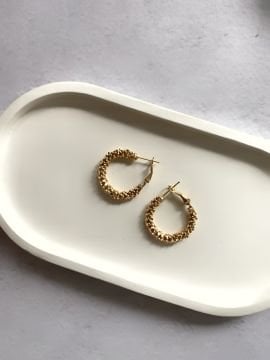 Gold Halka Küpe