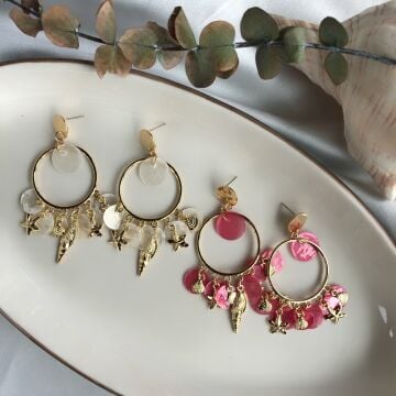 Seashell Tasarım Küpeler