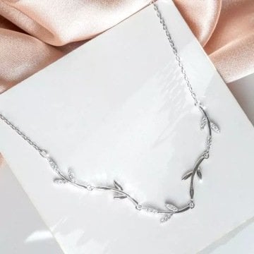Leaf Gümüş Bileklik