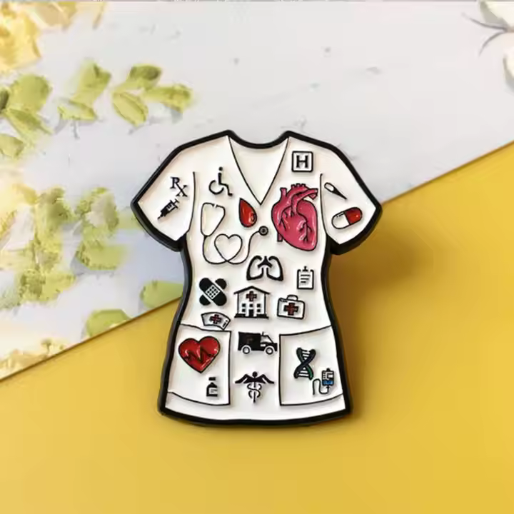 Doktor Önlüğü Tasarım Broş