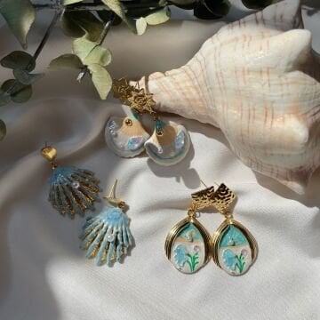 Deniz Masalları Koleksiyonu Çelik Küpeler