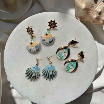 Deniz Masalları Koleksiyonu Çelik Küpeler