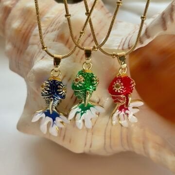 Okyanus Büyüsü Balık Çelik Kolyeler