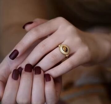 Vintage Stone Tasarım Yüzük