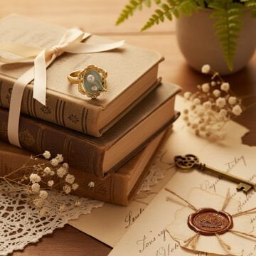 Vintage Çerçeve Tasarım İnci Detaylı Yüzük