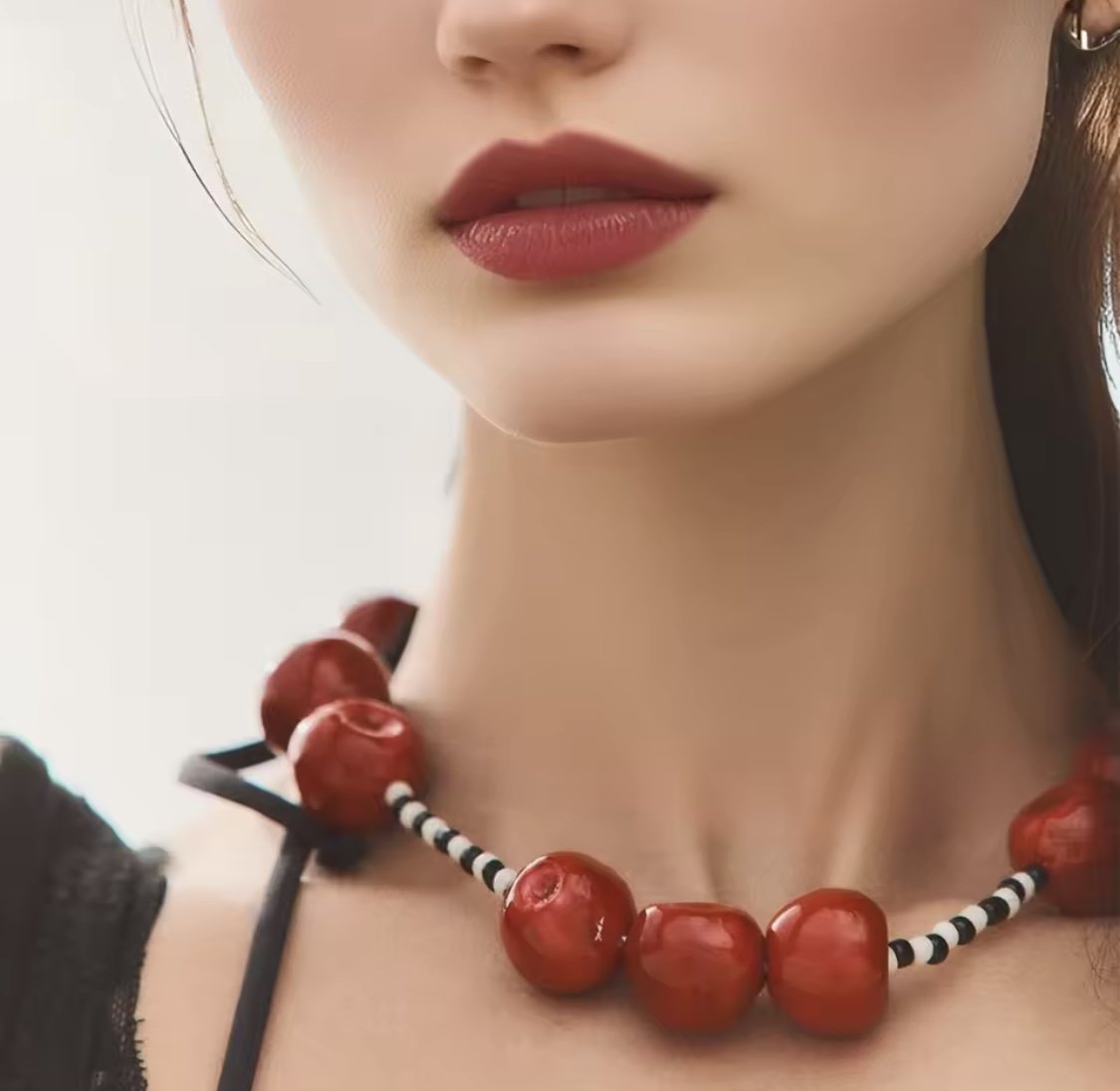 Kiraz Tasarım  Boncuk Kolye