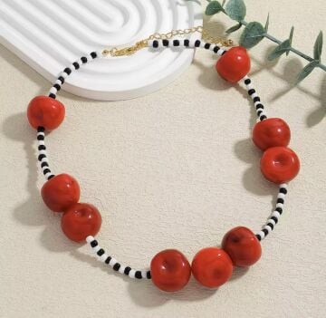 Kiraz Tasarım  Boncuk Kolye