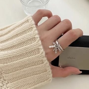 Retro Heart Gümüş 2'li Yüzük