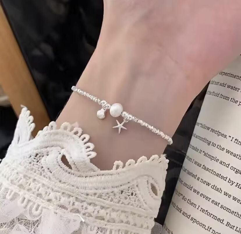 Deniz Yıldızı ve Midye Tasarım Bileklik