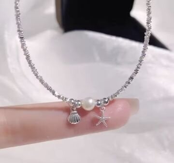 Deniz Yıldızı ve Midye Tasarım Bileklik