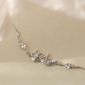 Flower Gümüş Bileklik