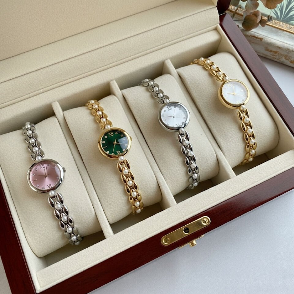 İnci Kordon Vintage Tasarım Saat