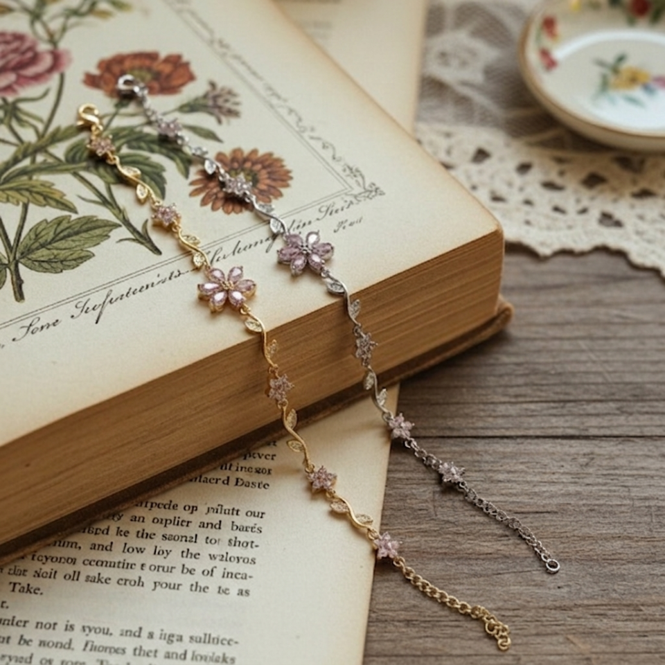 Prenses Çiçeği Tasarım Bileklik