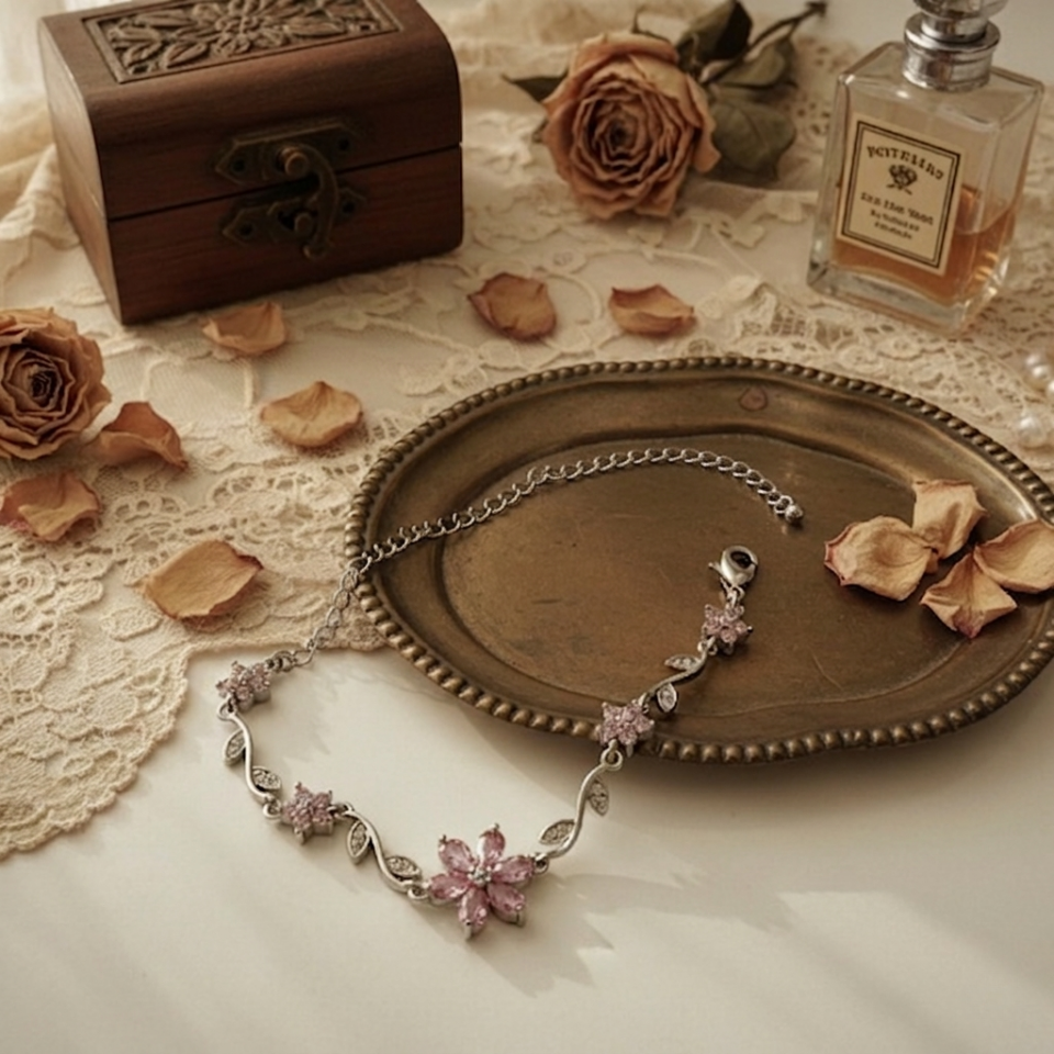 Prenses Çiçeği Tasarım Bileklik