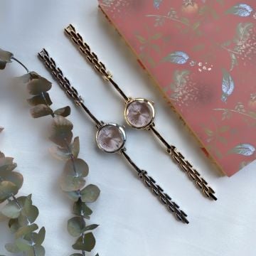 Pembe Kadran Vintage Saat